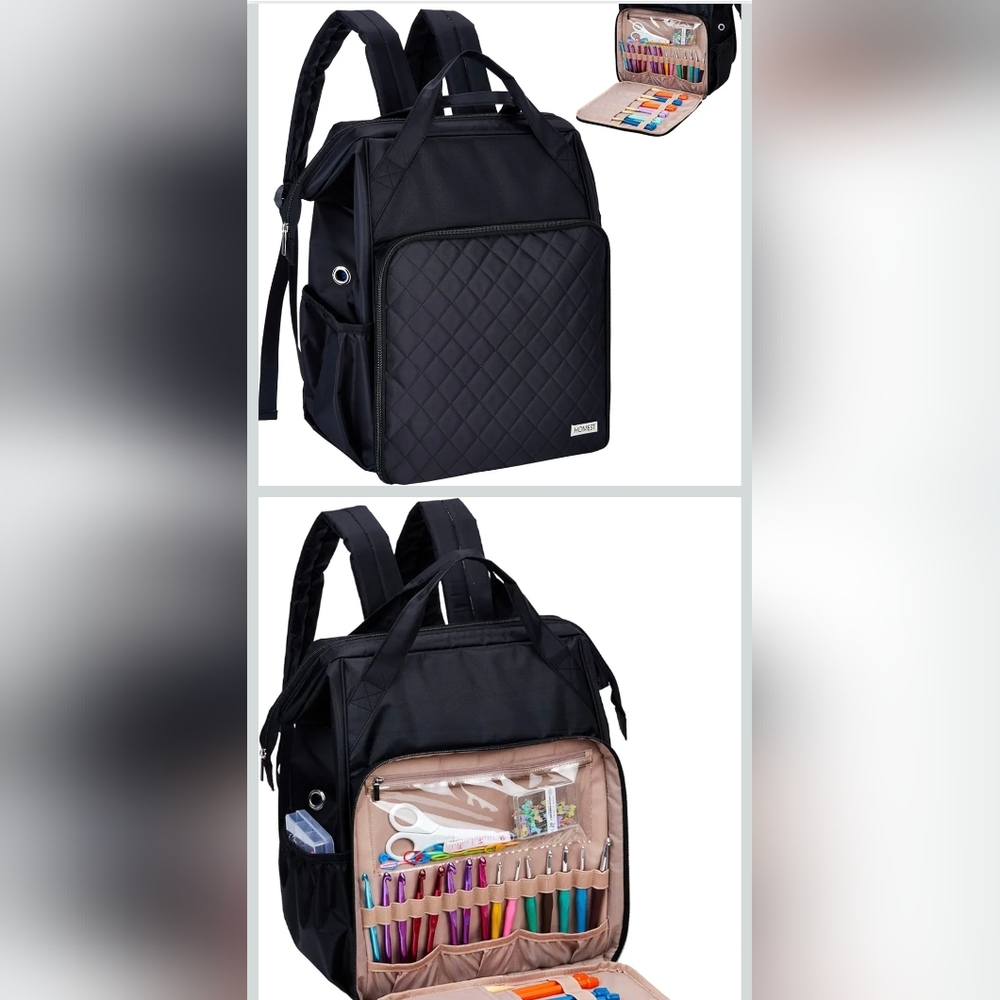 Homest Crochet Organizer Backpack